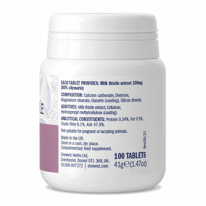 Milk Thistle Tablets For Dogs And Cats