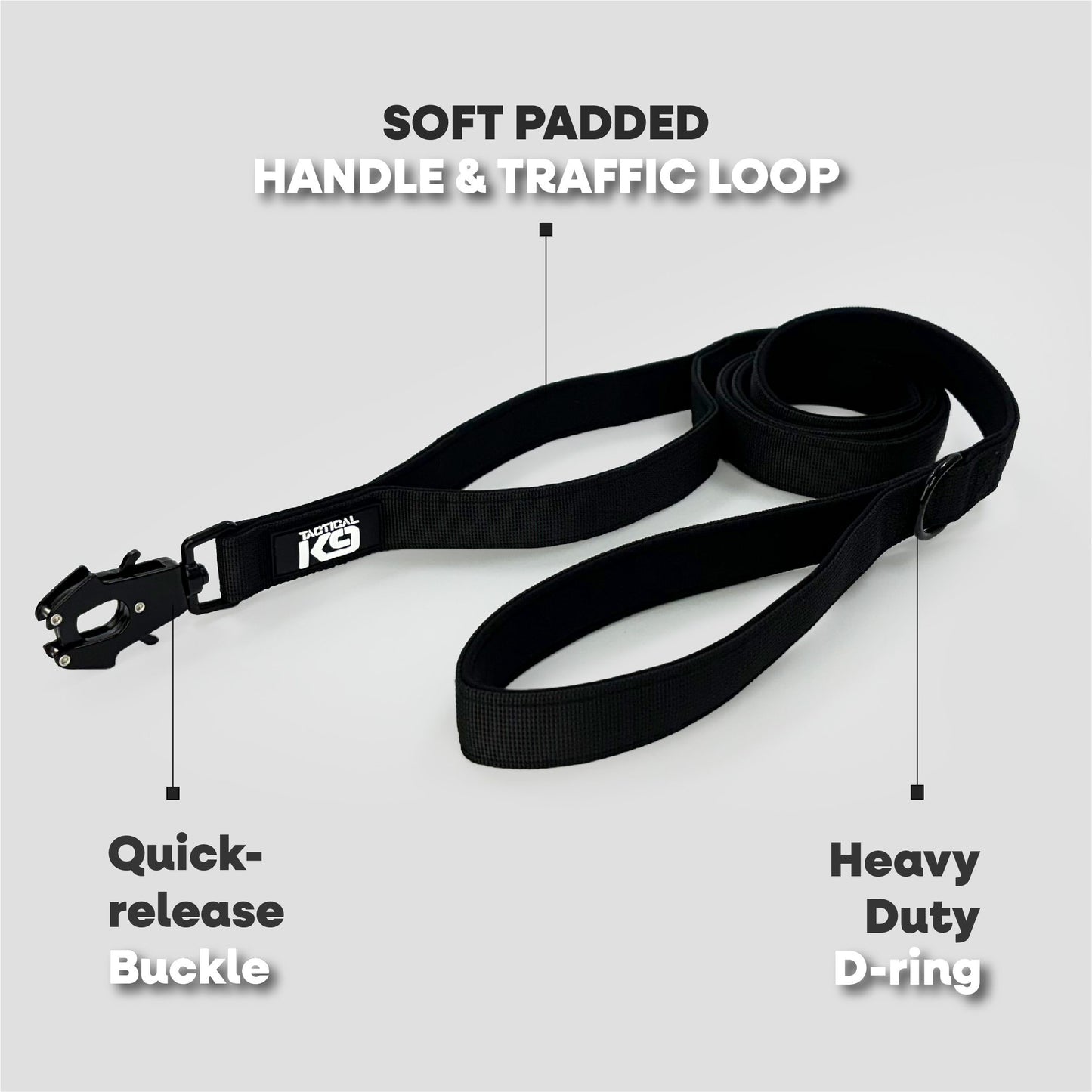 HugglePets Tactical K9 Endurance Dog Lead