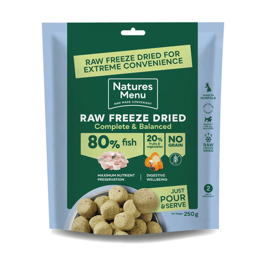 Natures Menu Complete Freeze Dried Food 80/20 Fish