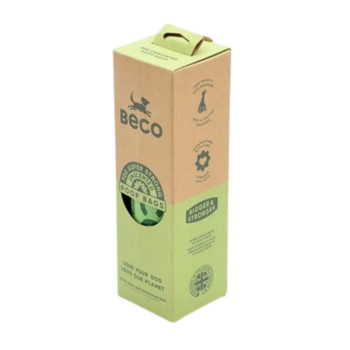 Beco Unscented Recycled Poop Bags x300 Dispenser Pack