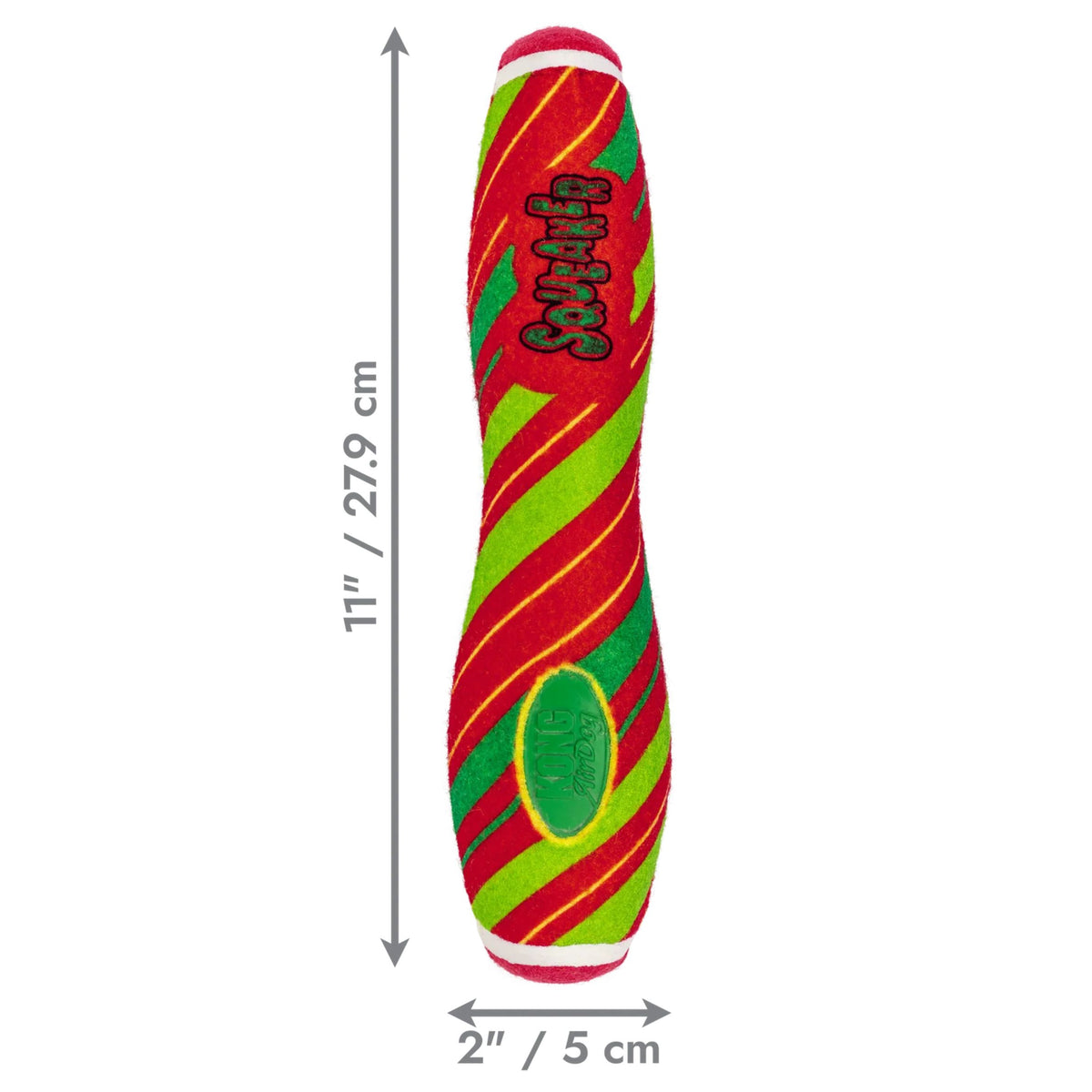 KONG Holiday 2026 AirDog Squeaker Stick Stripe Large