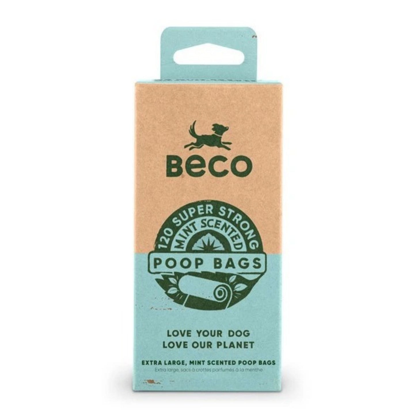 Beco Recycled Poop Bags Rolls Mint Scented