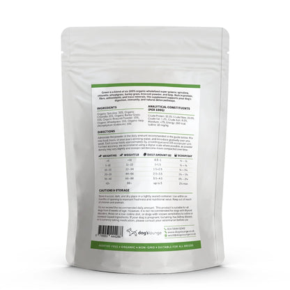 Dog's Lounge GREEN – Organic Super Greens Supplement for Dogs & Puppies 200g