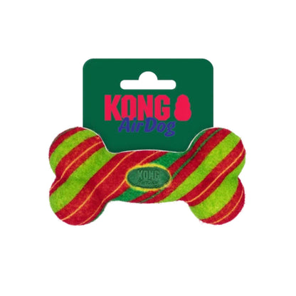 KONG Holiday 2026 AirDog Squeaker Bone Stripe Small