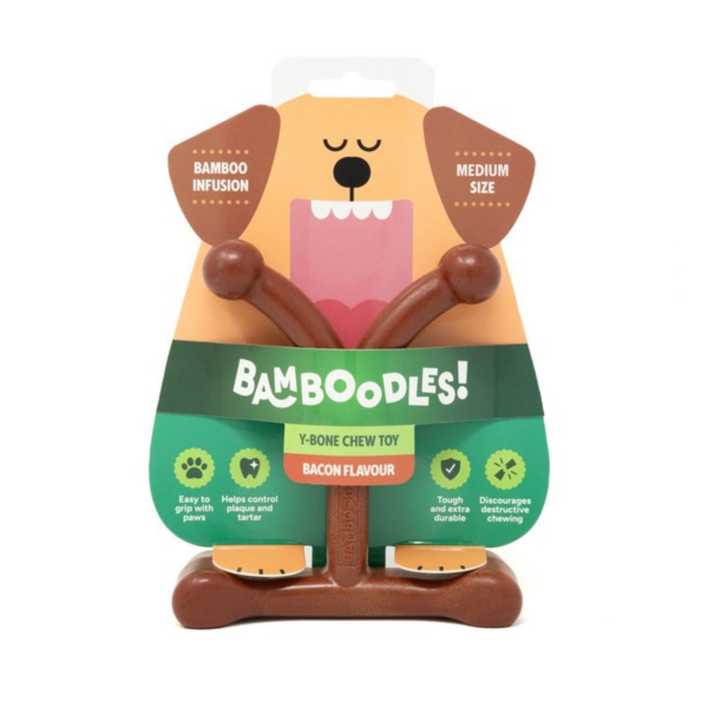 Bamboodles Y Bone Bacon Flavour