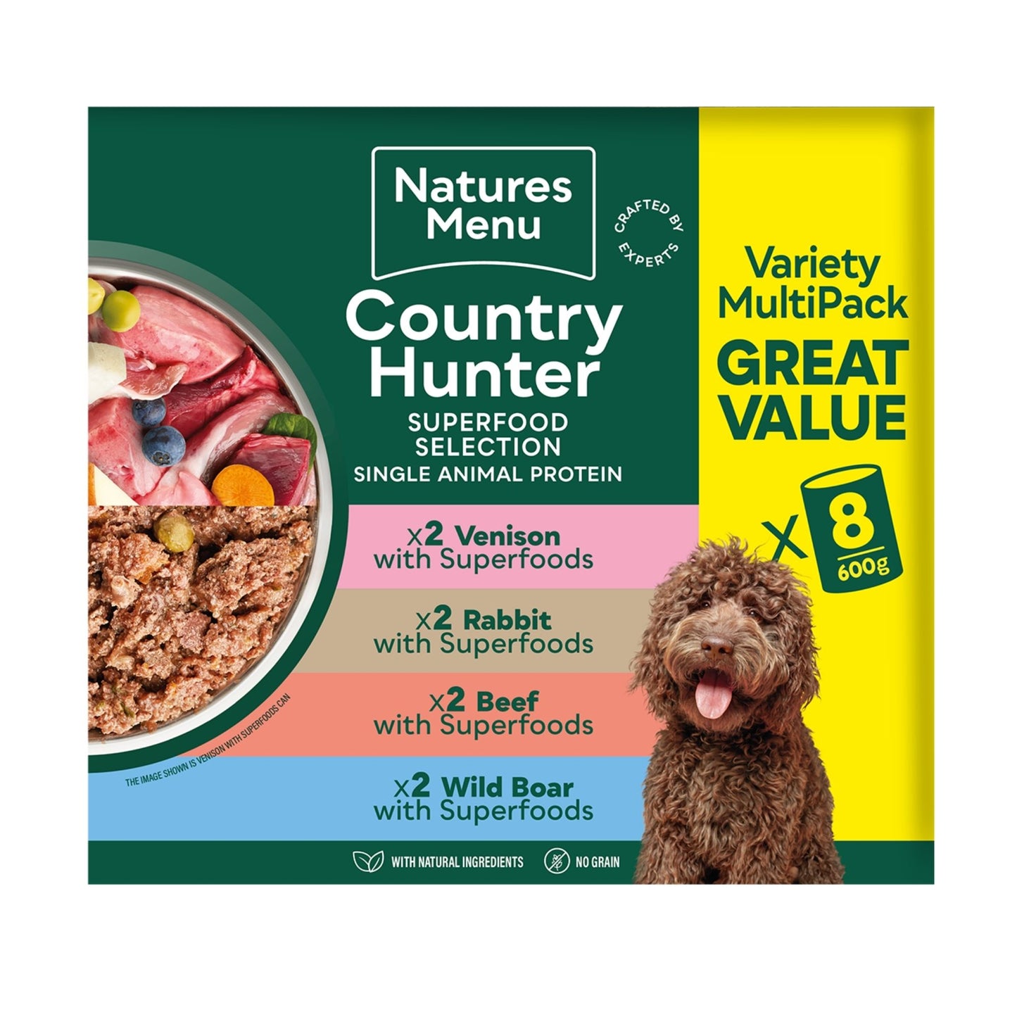 Nature's Menu Country Hunter Wild Multi Pack 8x600g