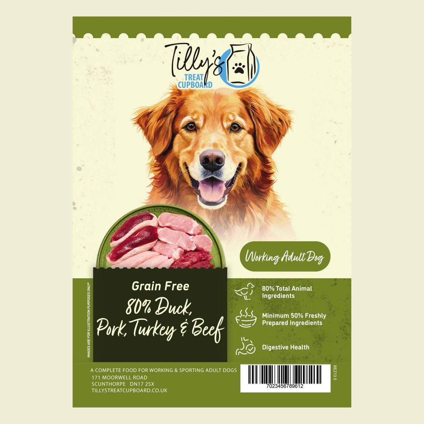 Tilly's 80/20 Range - Duck, Pork, Turkey & Beef All Life Stages
