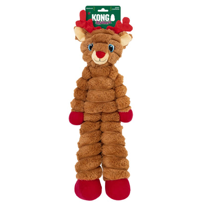 KONG Holiday 2026 Shakers Crumples Reindeer Red XL