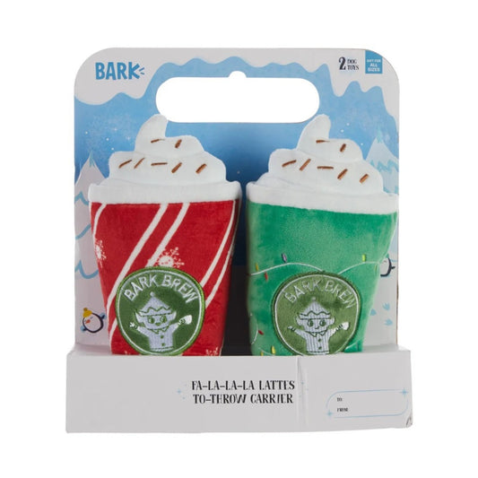 BARK Xmas Fa-la-la-la Lattes Dog Toy