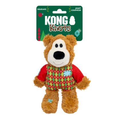 KONG Holiday 2026 Wild Knots Sweater Bear Red S/M