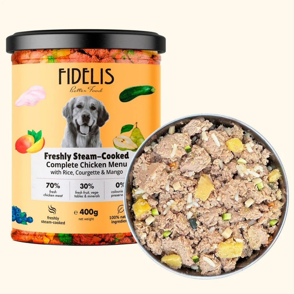 Fidelis Chicken with Rice, Courgette and Mango