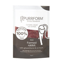 Purrform Farmed Rabbit with Ground Bone & Ox Heart 6x70g