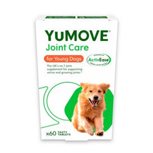 YuMOVE Joint Care for Young Dogs packaging with a dog illustration on a white background