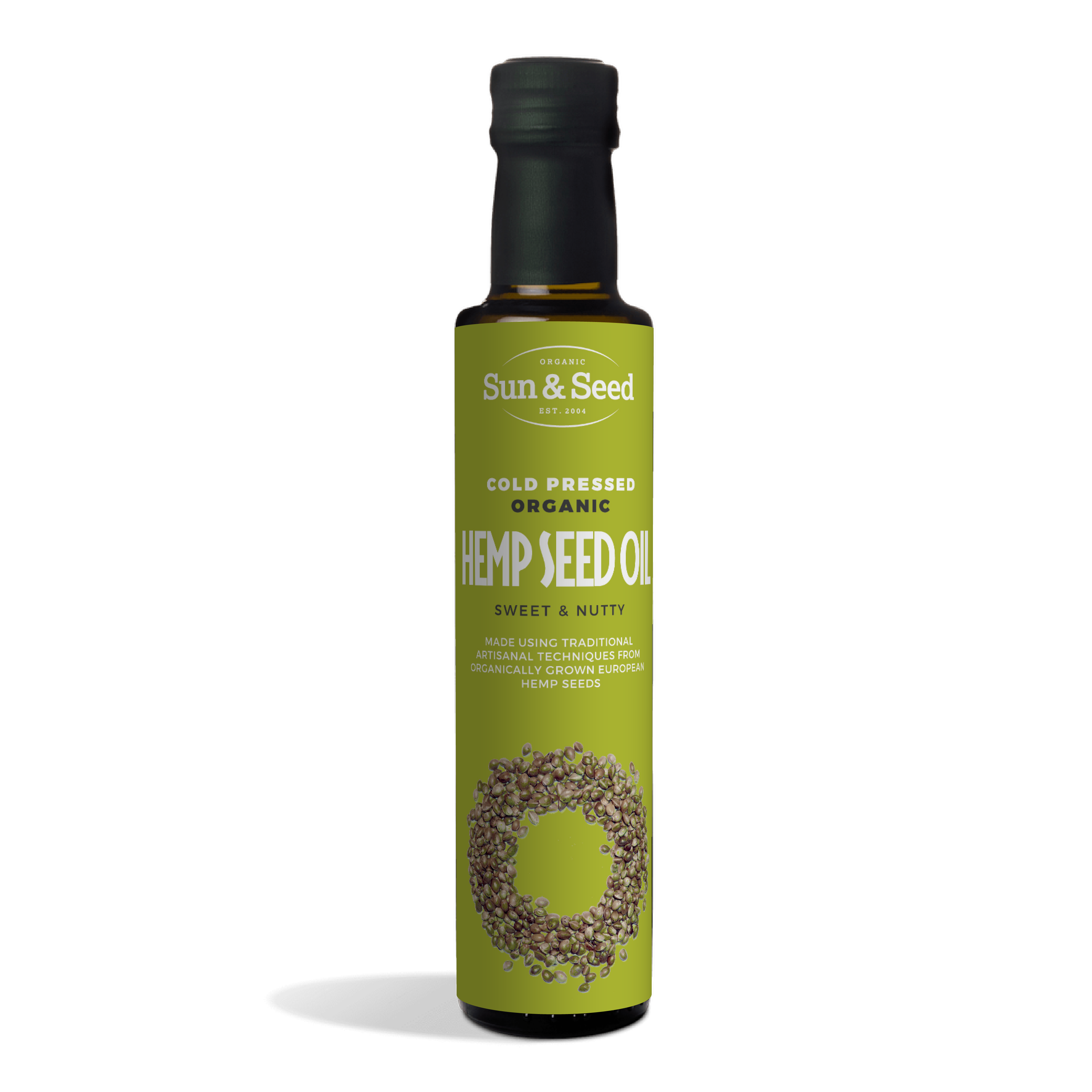 Sun & Seed Cold Pressed Organic Hemp Seed Oil 250ml