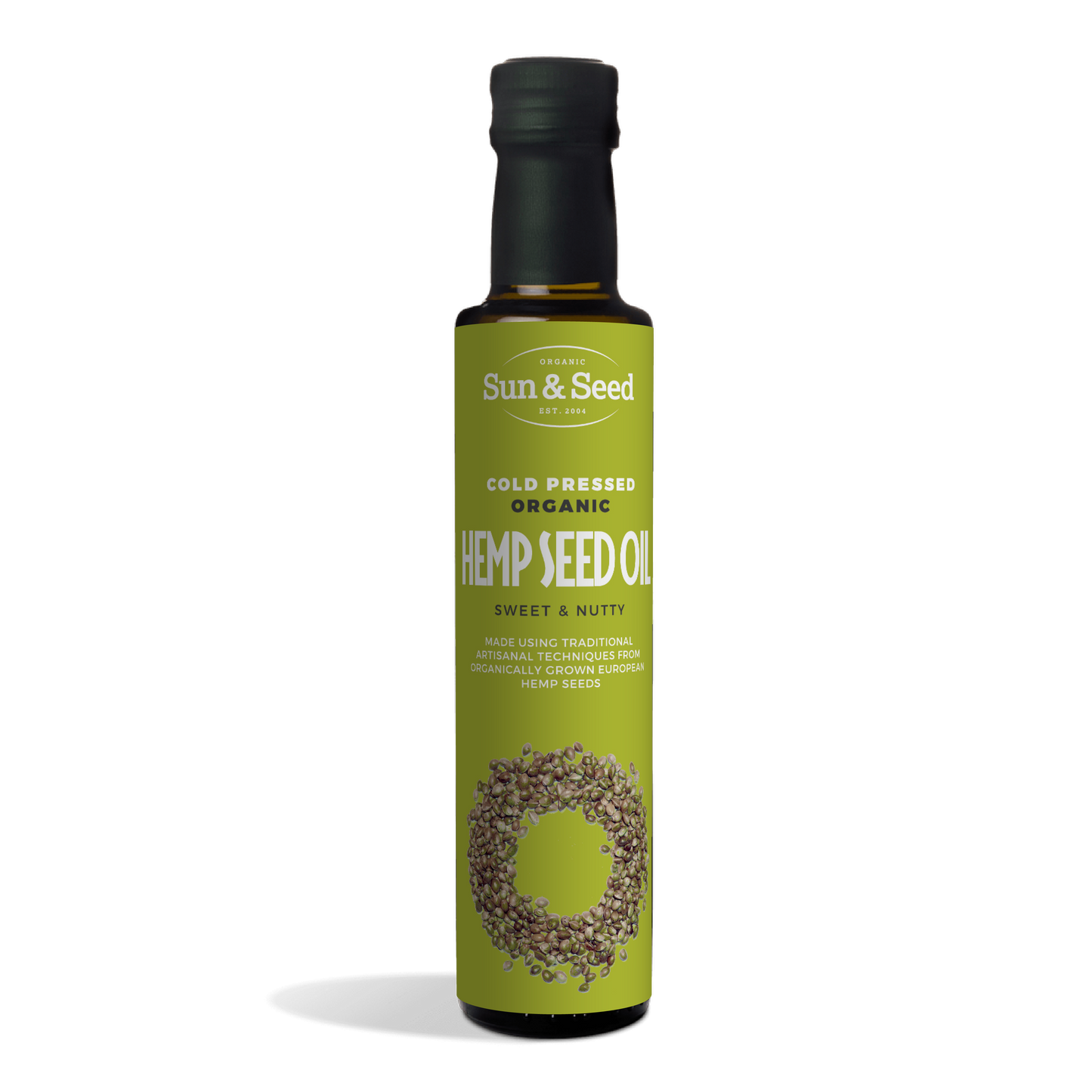 Sun & Seed Cold Pressed Organic Hemp Seed Oil 250ml
