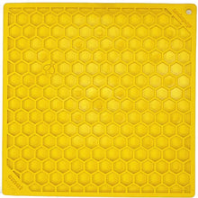 Honeycomb Design eMat Enrichment Licking Mat - Yellow - Large