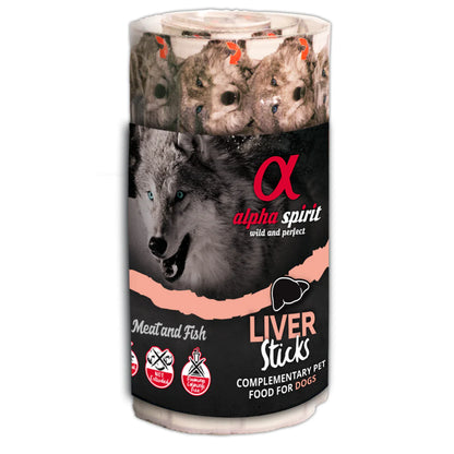 Alpha Spirit Liver Dog Treat Bar String sticks