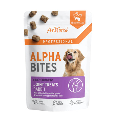 AniForte Alpha Bites Joint Treats packaging for dogs on a white background