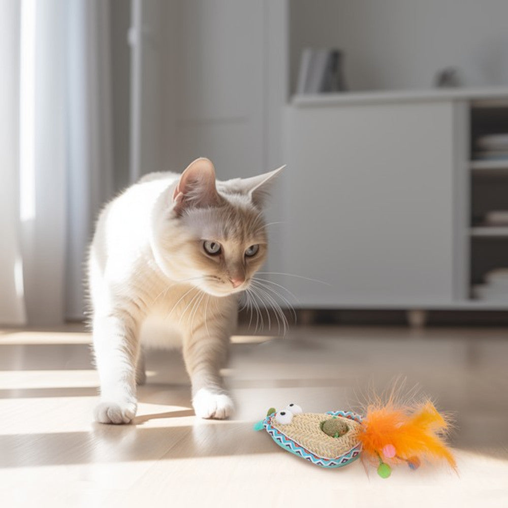 All For Paws Whisker Fiesta Catnip Ball Avocado