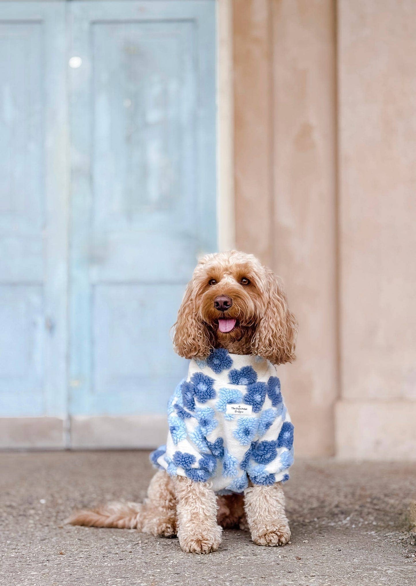 The Bluebell Blue Floral Fleece