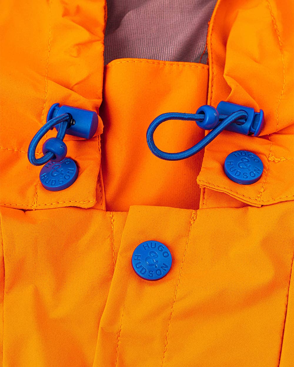 Hugo & Hudson Reflective Hooded Dog Overalls - Neon Orange