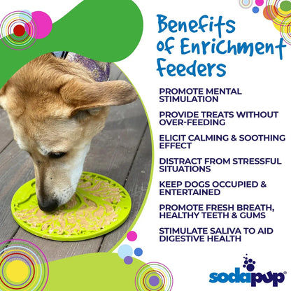 Sodapup - Tree of Life eMat Enrichment Lick Mat With Suction Cups