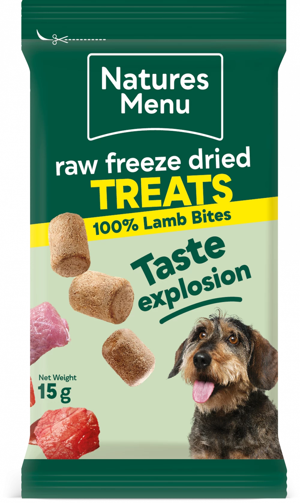 Natures Menu Freeze Dried Meat Bites 100% Lamb 15g