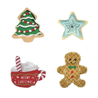 KONG Holiday Scrattles Cafe Assorted Rattling Toy