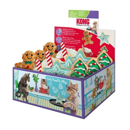 KONG Holiday Scrattles Cafe Assorted Rattling Toy
