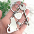 Oh So Precious Cat & Charm Keyring