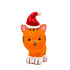 Great&Small Christmas Latex Tiger Cub 14cm with Santa Hat