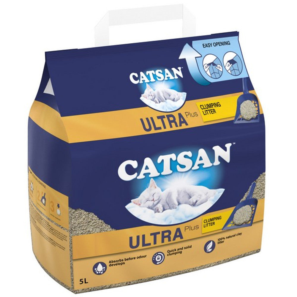 Catsan Ultra Clumping Odour Control Cat Litter 5 Litres