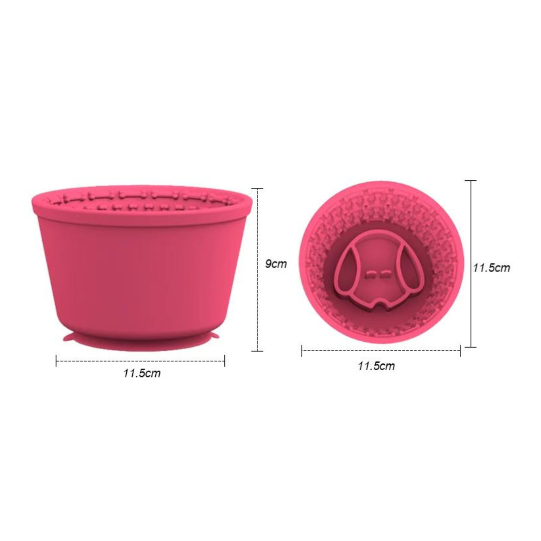 Chill-Out Canine Chow Bowl | Slow-Feeding Pot with Suction