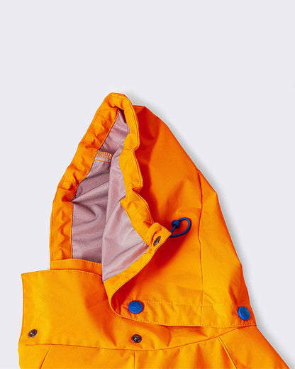 Hugo & Hudson Reflective Hooded Dog Overalls - Neon Orange