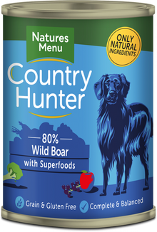 Natures menu 80% Wild Boar with Superfoods Can 400g