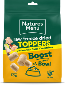 Natures Menu Complete Freeze Dried Food Chicken Toppers