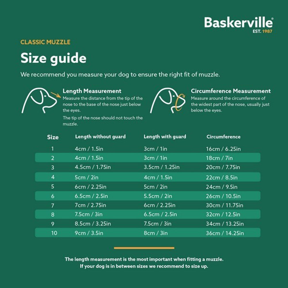 CoA Baskerville Classic Basket Muzzle