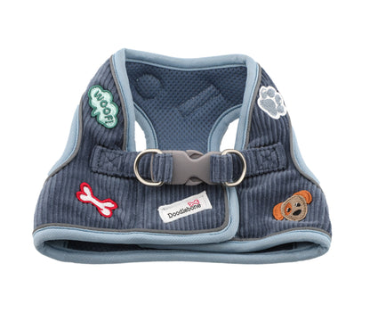 Dinky Dog Snappy Harness: Chalky Blue / 1
