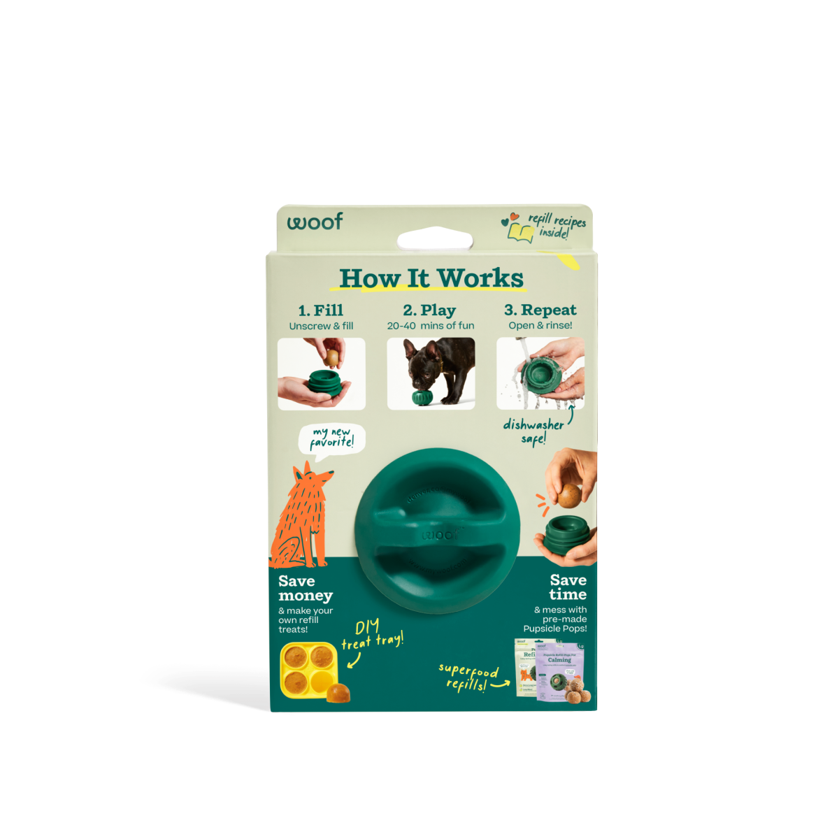 Woof | Pupsicle Forest Green