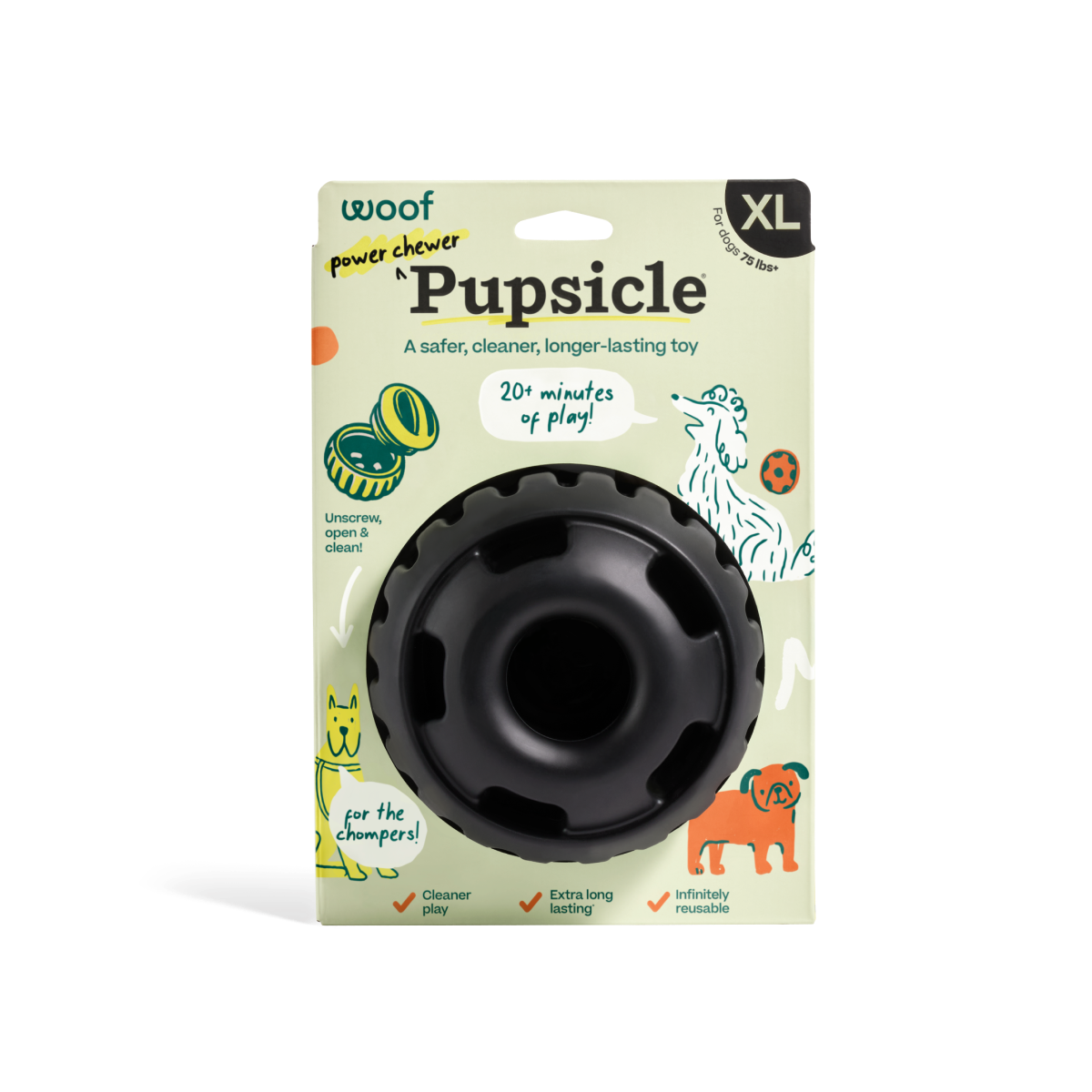 Woof | Pupsicle Power Chewer Black