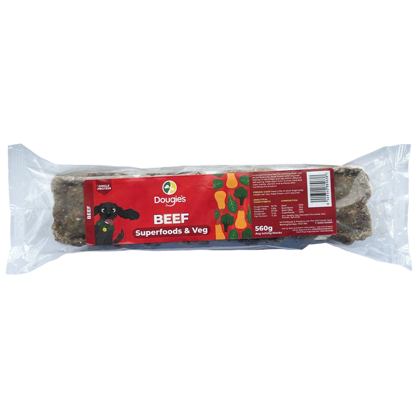 Dougie's Beef with Superfoods 560g (4 x 140g portions)