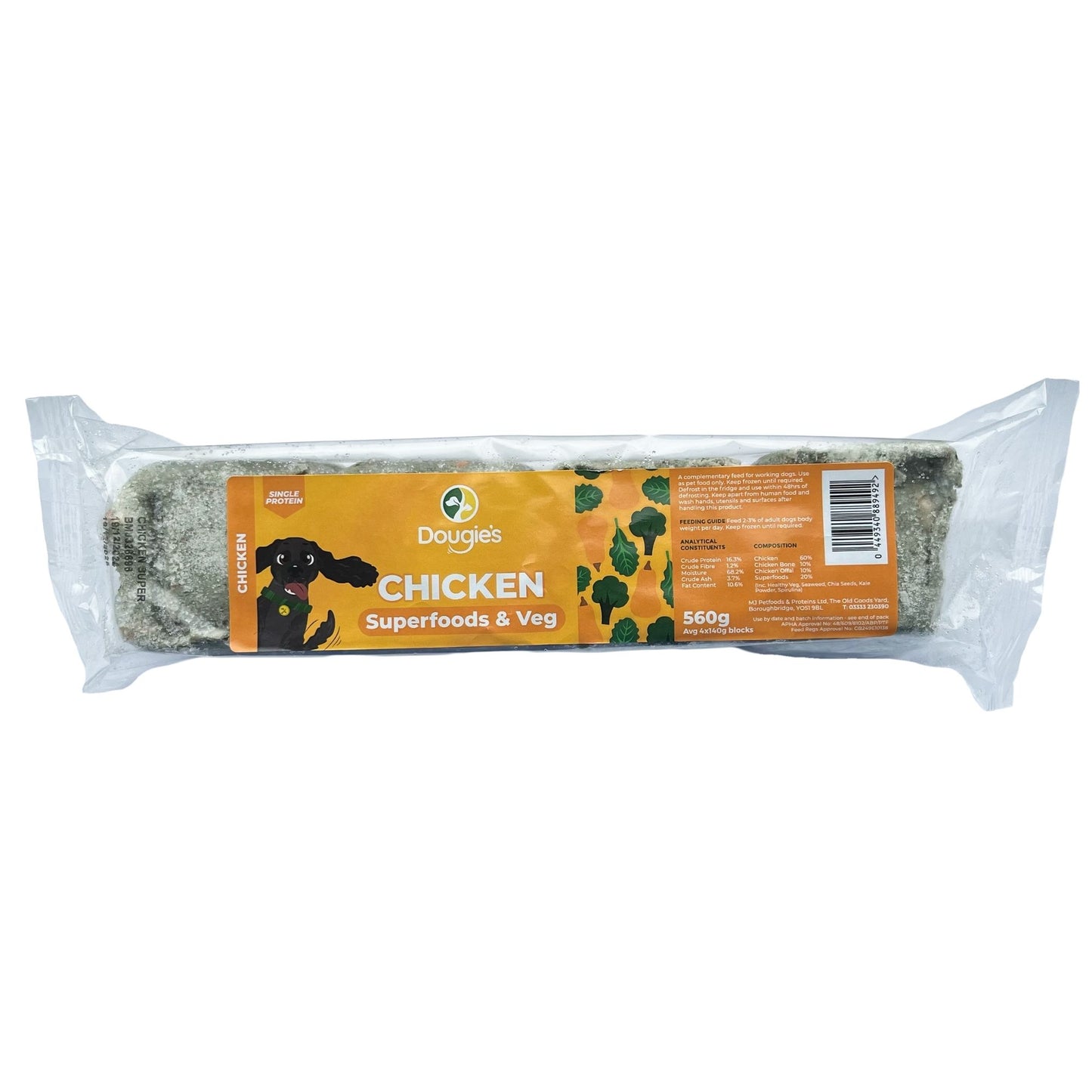 Dougie's Chicken with Superfoods 560g (4 x 140g portions)
