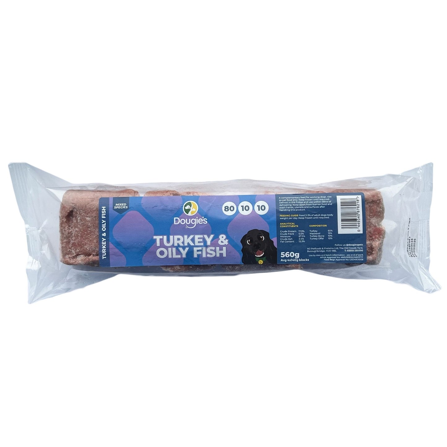 Packaged dog treat with 'Douglas' branding on a white background