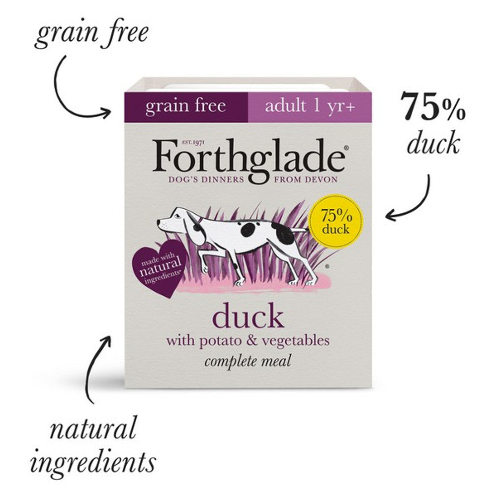 Forthglade Complete Meal Adult Duck, Potato & Veg G/F 395g