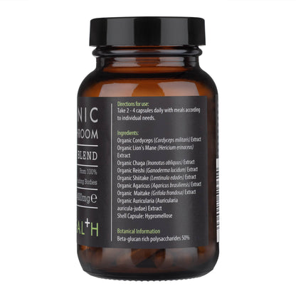 Kiki Health Organic 8 Mushroom Extract Blend - 60 Vegicaps