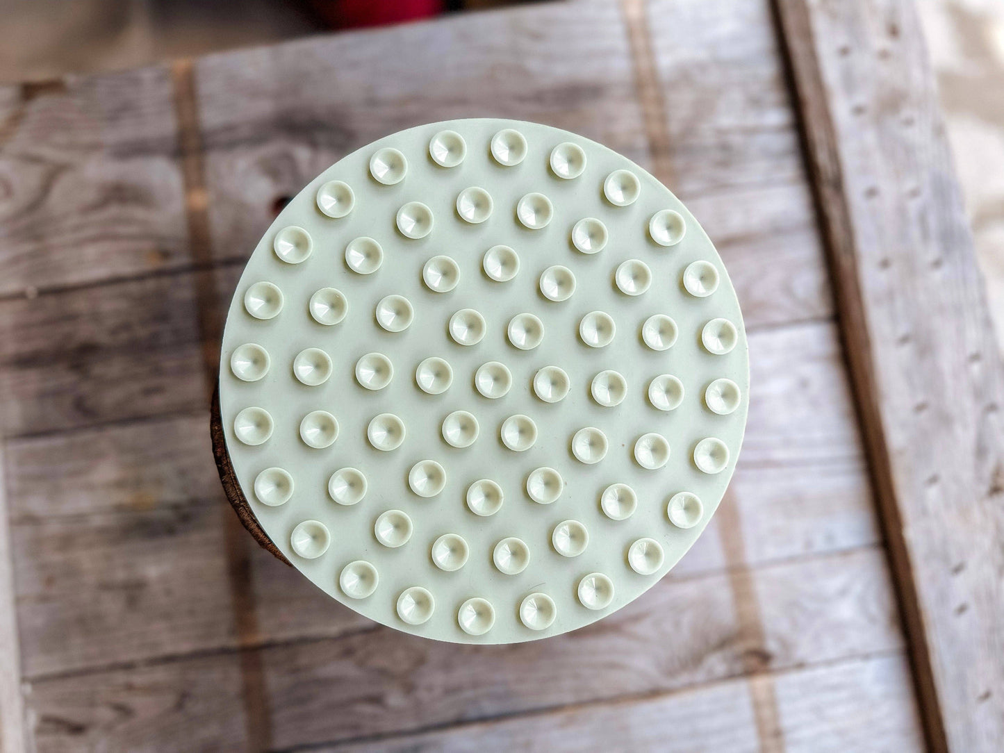 Honeycomb Lick Mat Sage Green