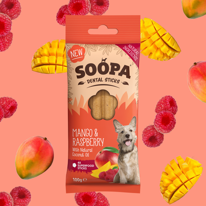 Soopa Mango & Raspberry Dog Dental Stick
