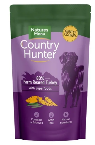 Natures Menu Country Hunter Turkey with Superfoods Pouch 150g