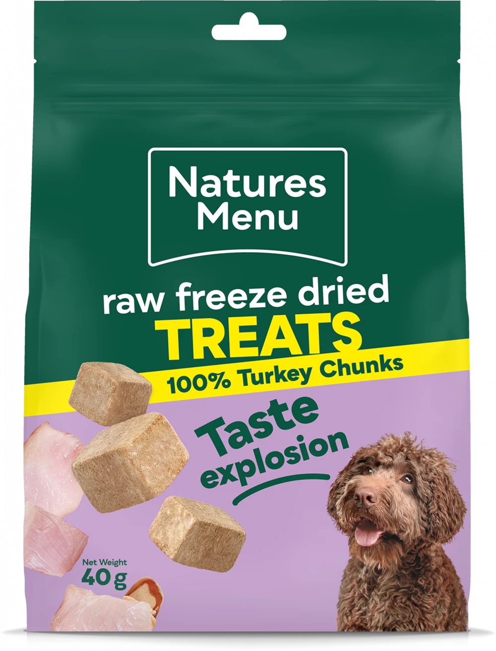 Natures Menu Freeze Dried Meat Turkey Chunks 40g