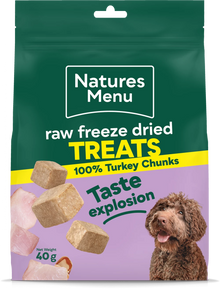 Natures Menu Freeze Dried Meat Turkey Chunks 40g